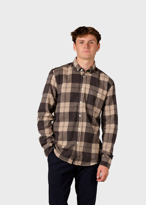 Klitmøller Collective ApS Nikolaj shirt Shirts Sand/black