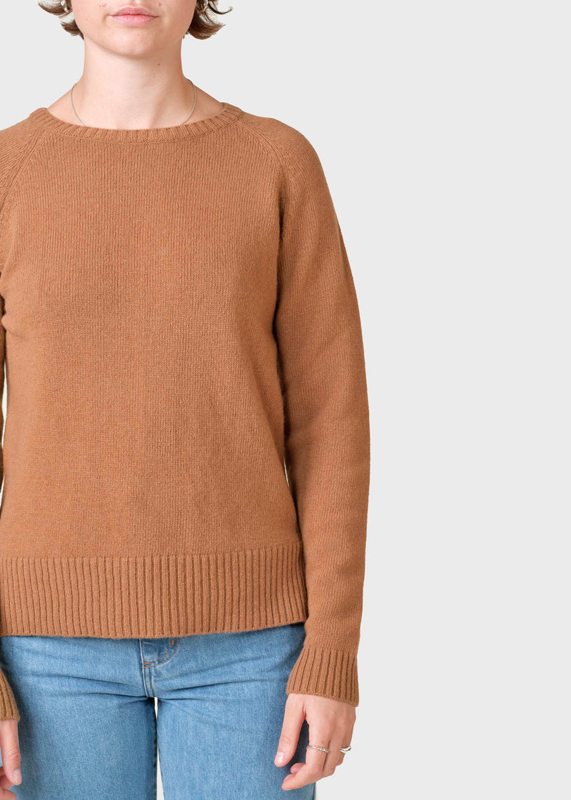 Klitmøller Collective ApS Nina knit Knitted sweaters Camel