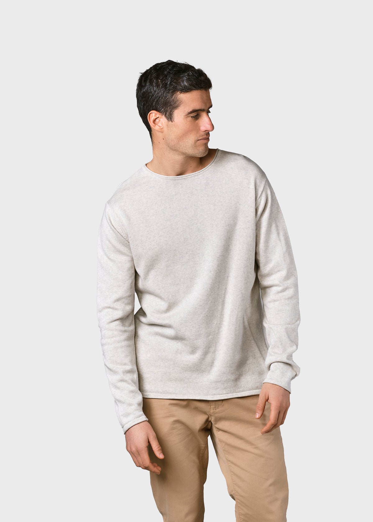 Klitmøller Collective ApS Noah knit Knitted sweaters Cream melange