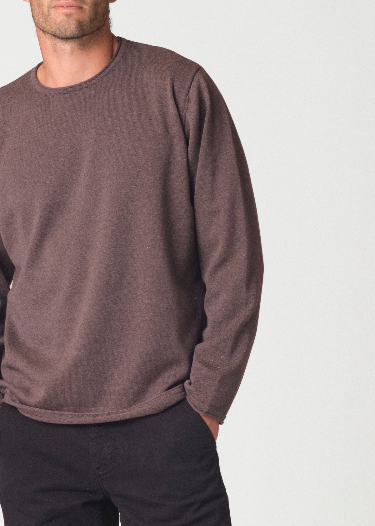 Klitmøller Collective ApS Noah knit Knitted sweaters Taupe