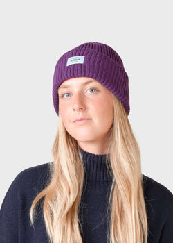 Klitmøller Collective ApS North beanie Beanies Dark berry