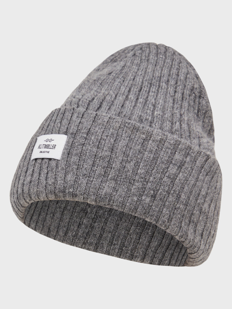 Klitmøller Collective ApS North beanie Beanies Light grey