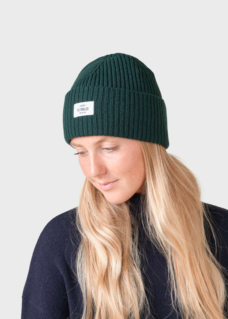 Klitmøller Collective ApS North beanie Beanies Moss Green