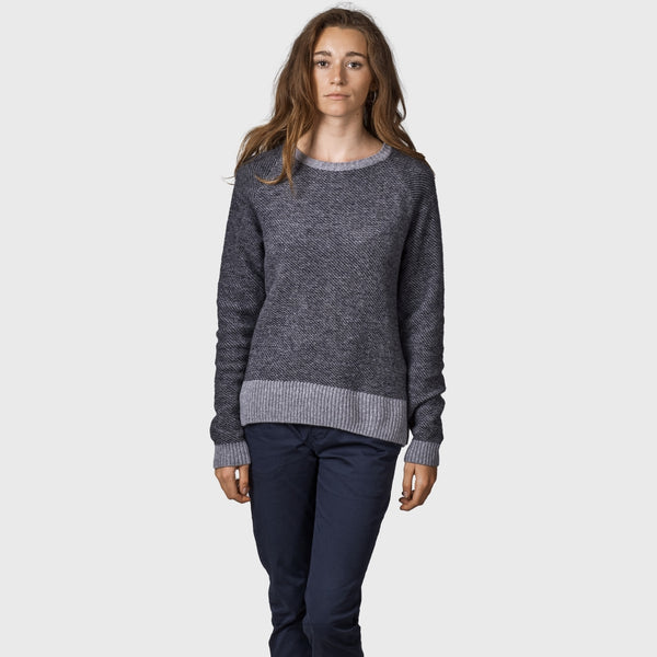 Klitmøller Collective ApS Nova knit Knitted sweaters Light grey/black