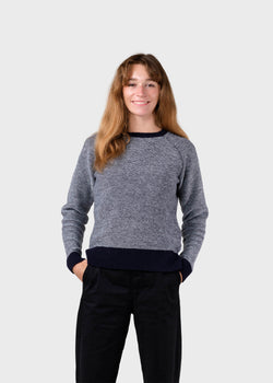 Klitmøller Collective ApS Nova knit Knitted sweaters Navy/cream