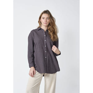 Klitmøller Collective ApS Ofelia check shirt Shirts Black/taupe