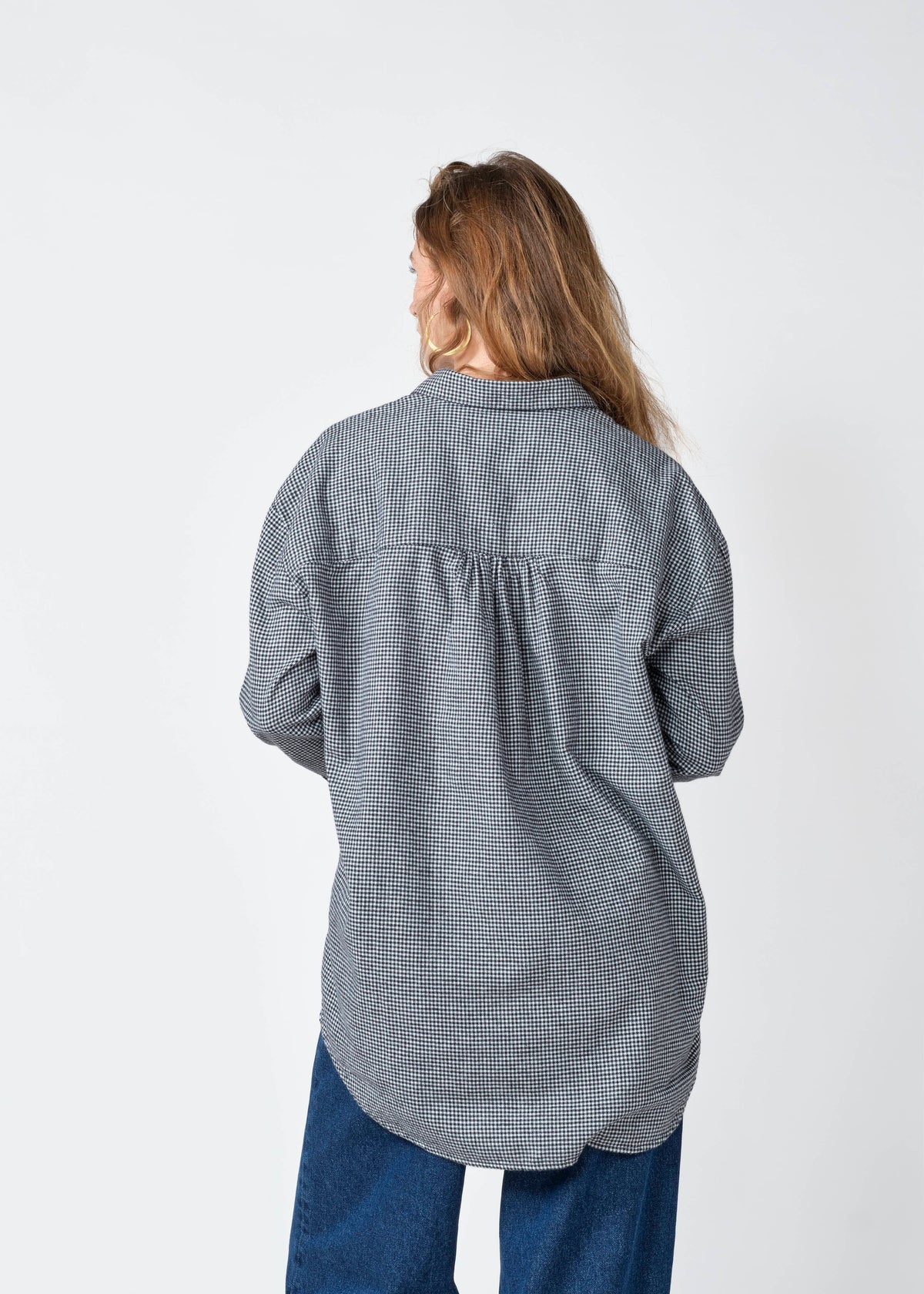 Klitmøller Collective ApS Ofelia check shirt Shirts Black/white