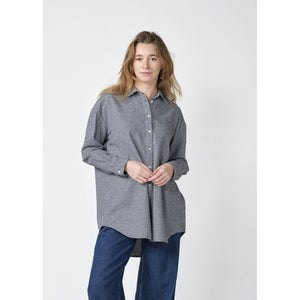 Klitmøller Collective ApS Ofelia check shirt Shirts Black/white