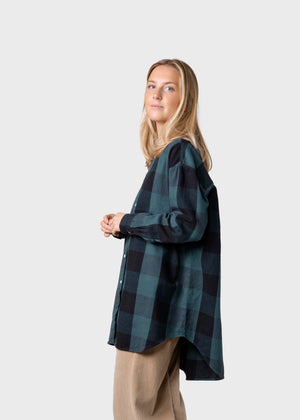 Klitmøller Collective ApS Ofelia checked shirt Shirts Moss green/black