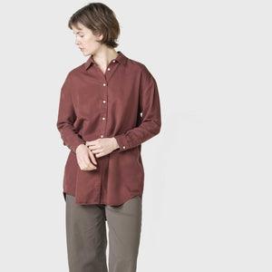 Klitmøller Collective ApS Ofelia lyocell shirt Shirts Burgundy