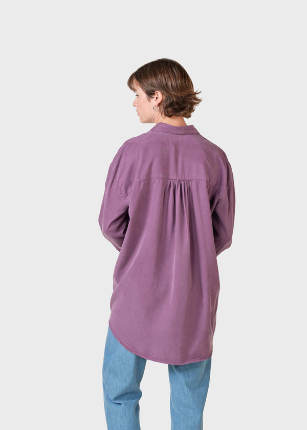 Klitmøller Collective ApS Ofelia lyocell shirt Shirts Dark berry