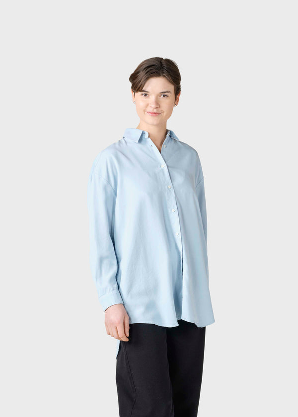 Klitmøller Collective ApS Ofelia lyocell shirt Shirts Light blue