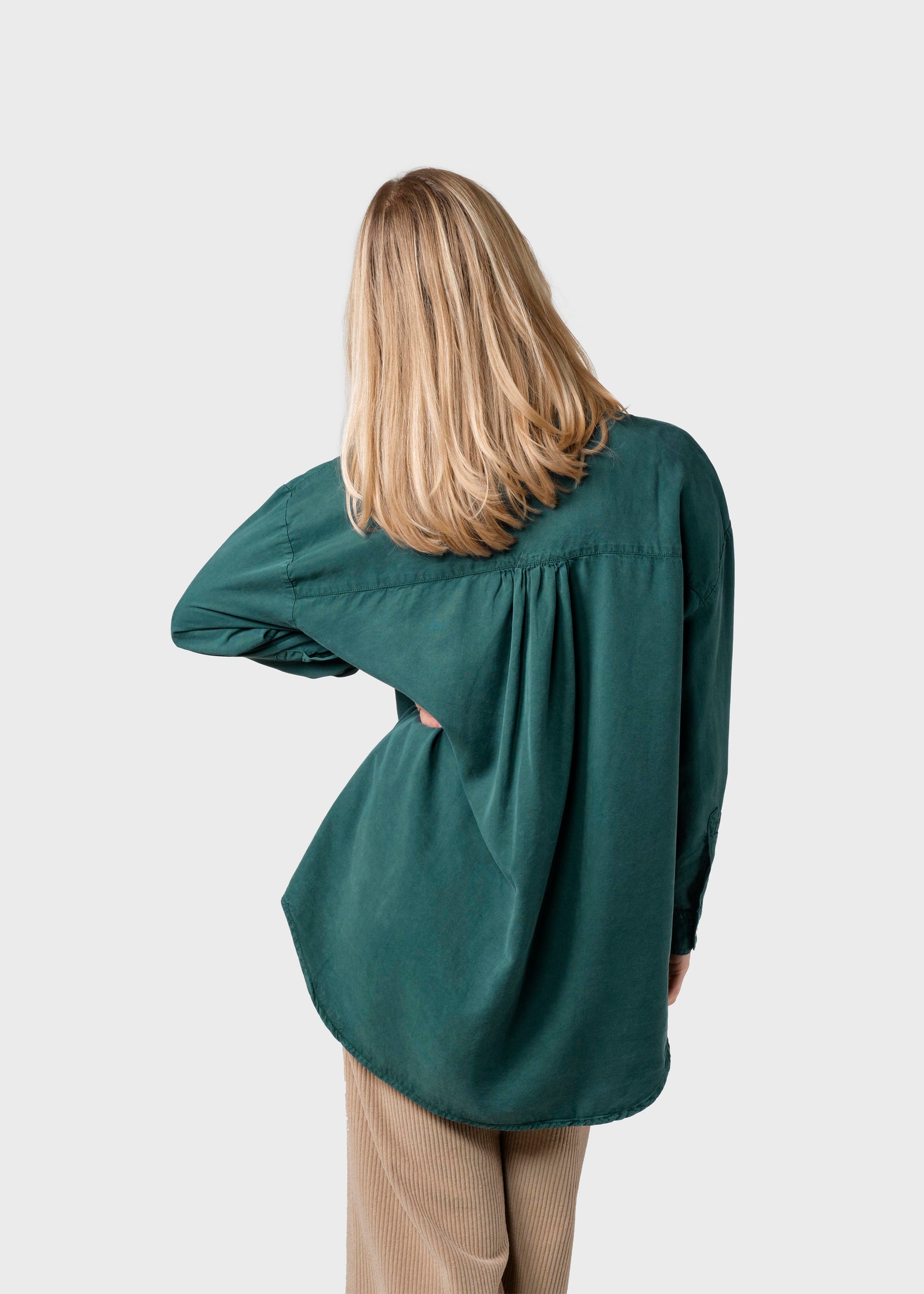 Ofelia lyocell shirt - Moss Green – klitmollercollective.com