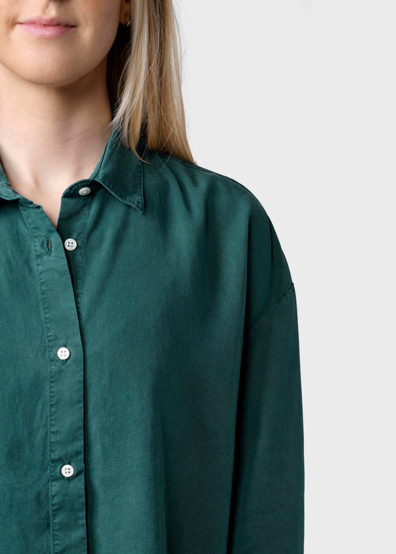 Ofelia lyocell shirt - Moss Green klitmollercollective.com Ofelia lyocell shirt - Moss Green klitmollercollective.com