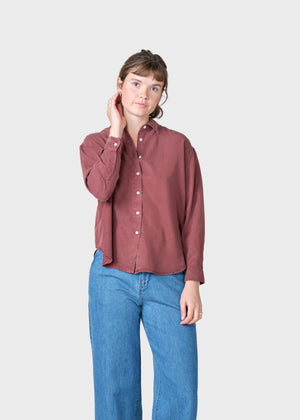 Klitmøller Collective ApS Ofelia short shirt Shirts Burgundy