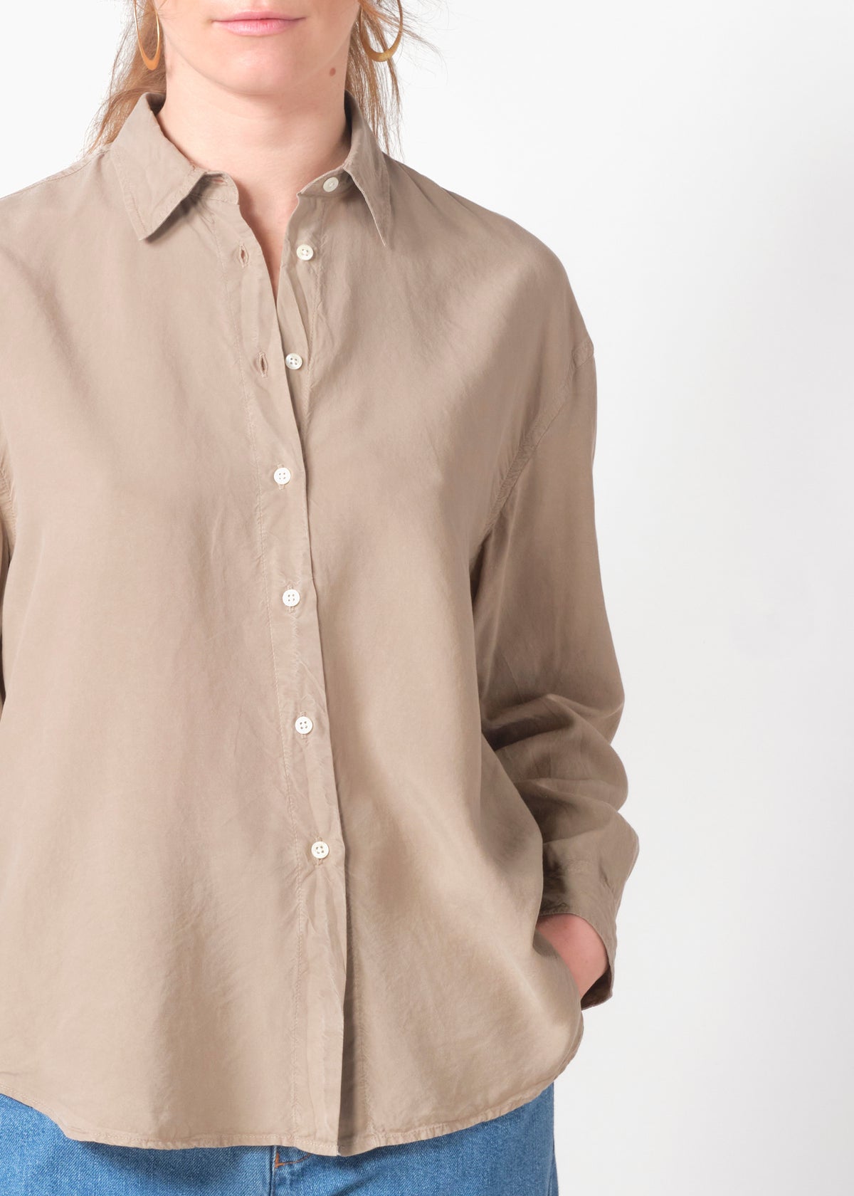 Klitmøller Collective ApS Ofelia short shirt Shirts Cashew