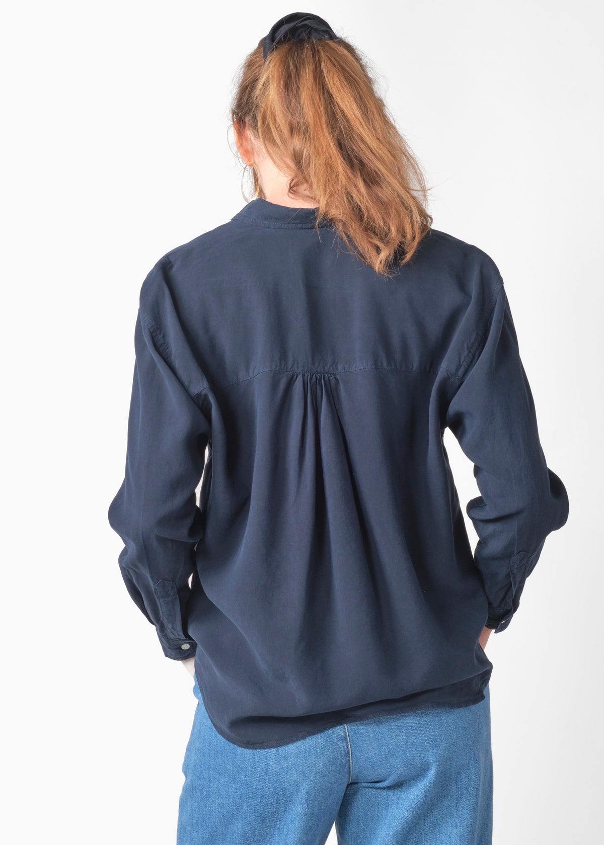 Klitmøller Collective ApS Ofelia short shirt Shirts Navy