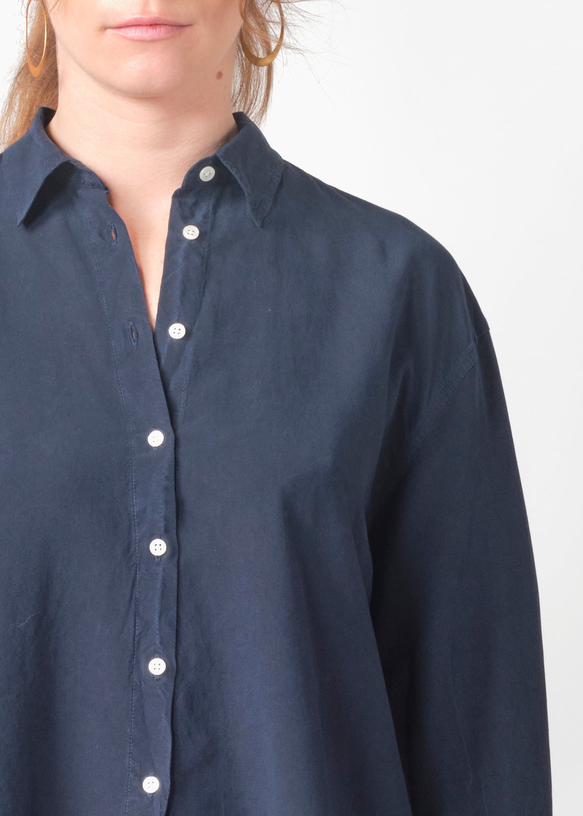 Klitmøller Collective ApS Ofelia short shirt Shirts Navy