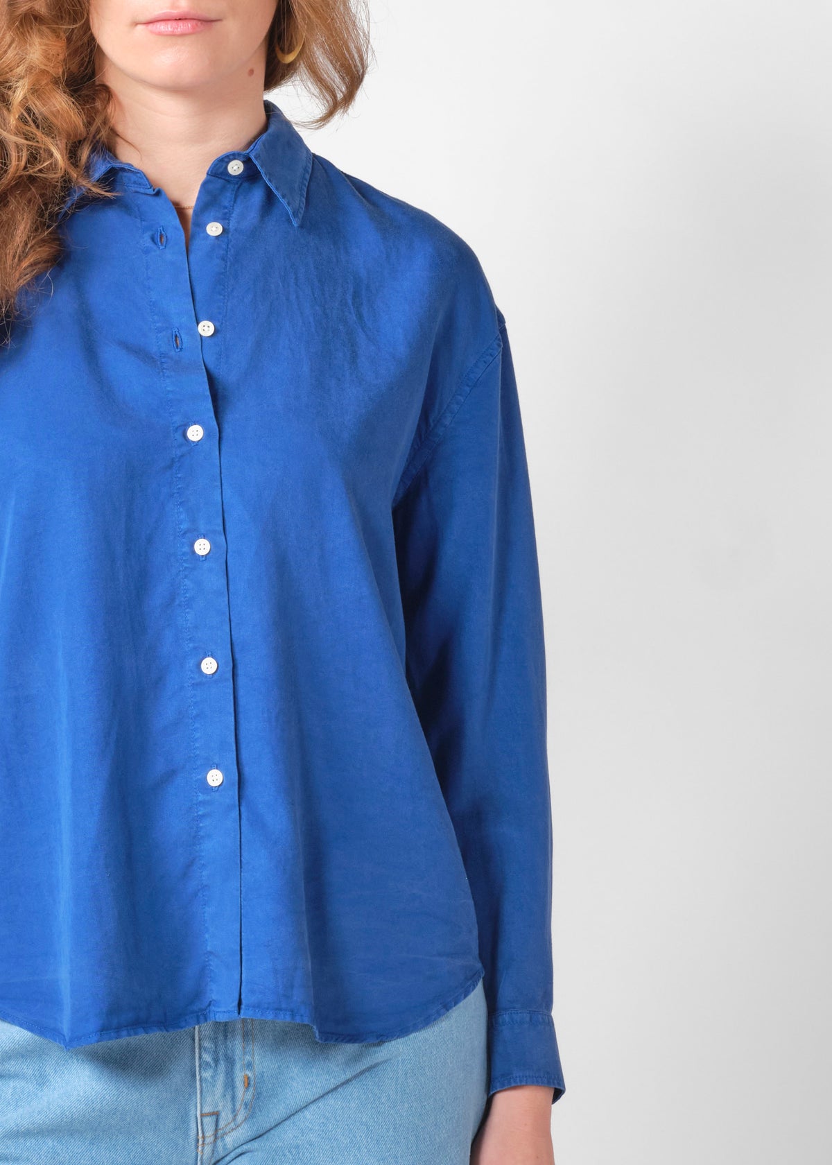 Klitmøller Collective ApS Ofelia short shirt Shirts Surf blue