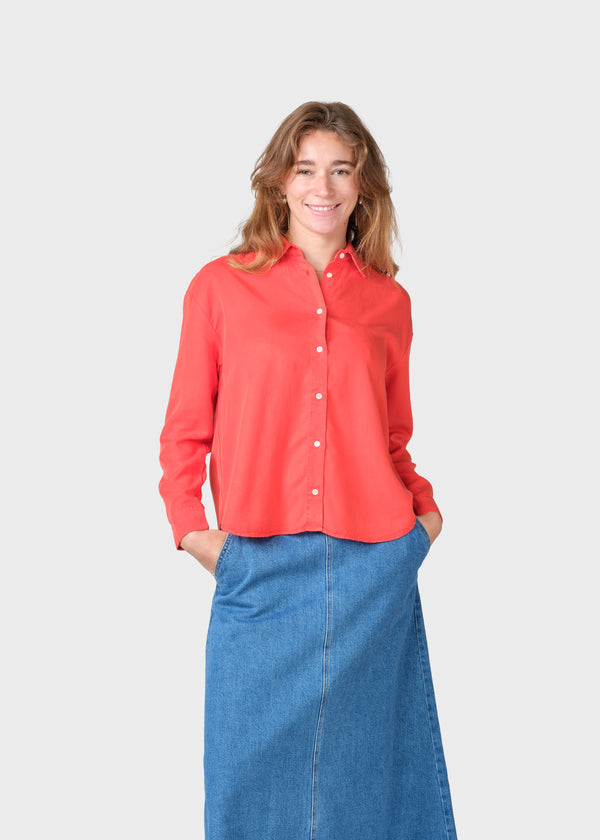 Klitmøller Collective ApS Ofelia short shirt Shirts Red