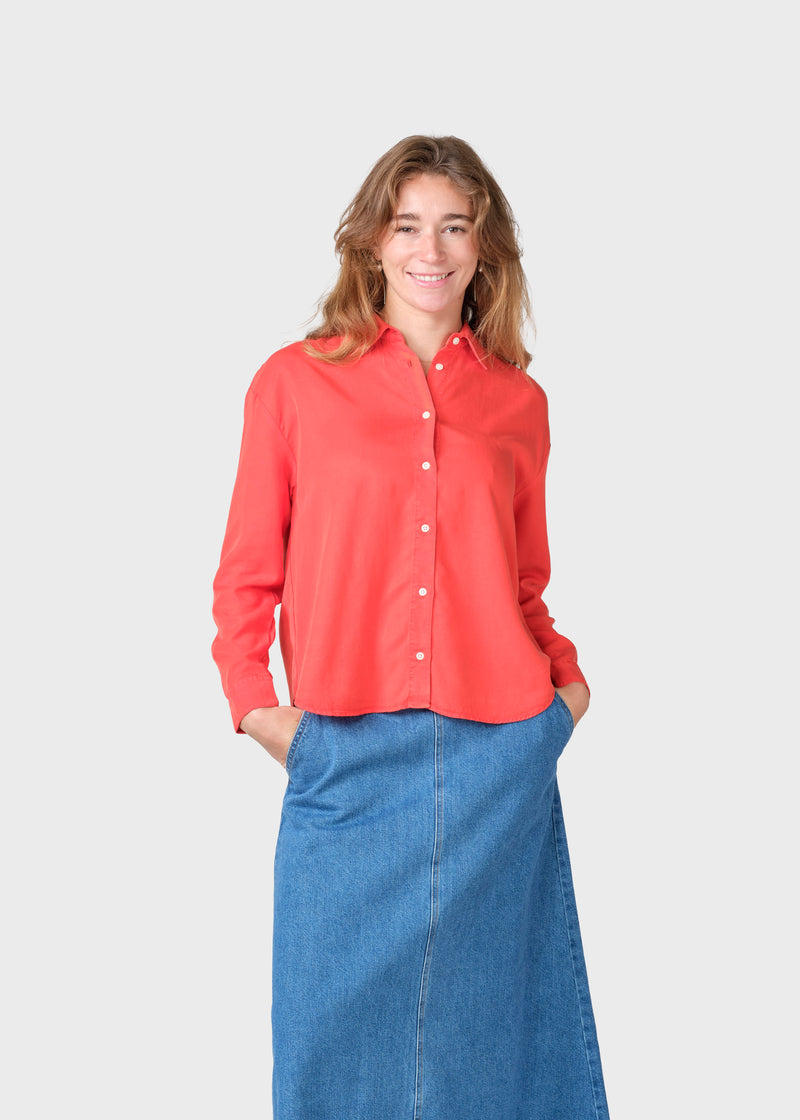 Klitmøller Collective ApS Ofelia short shirt Shirts Red