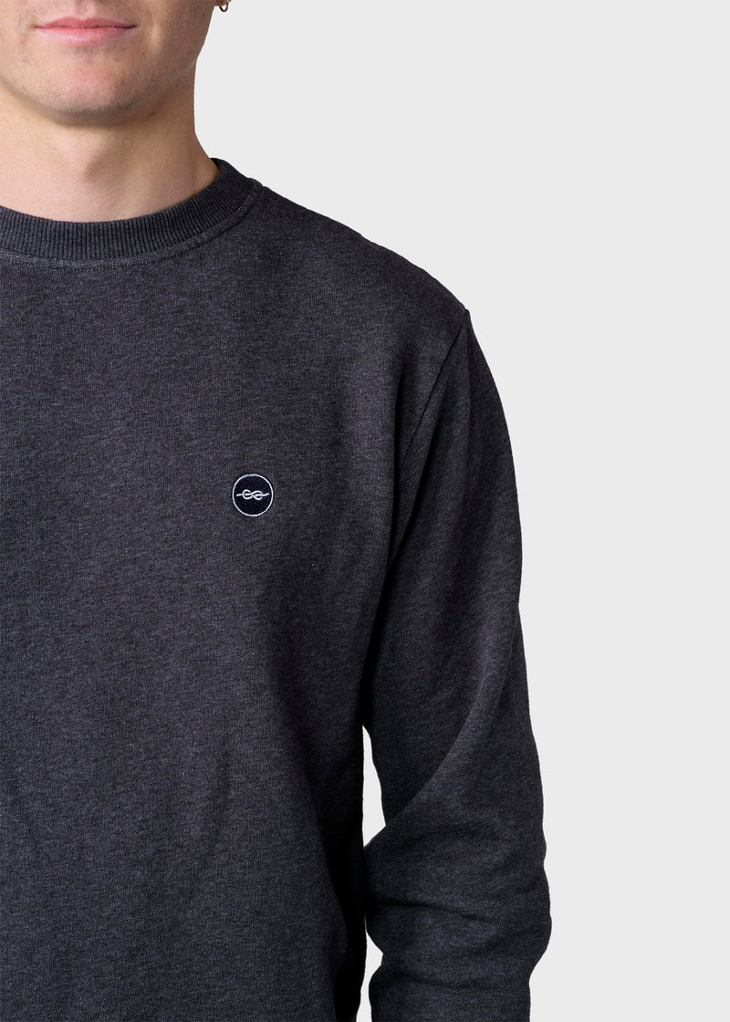 Klitmøller Collective ApS Olaf crew Sweatshirts Anthracite melange