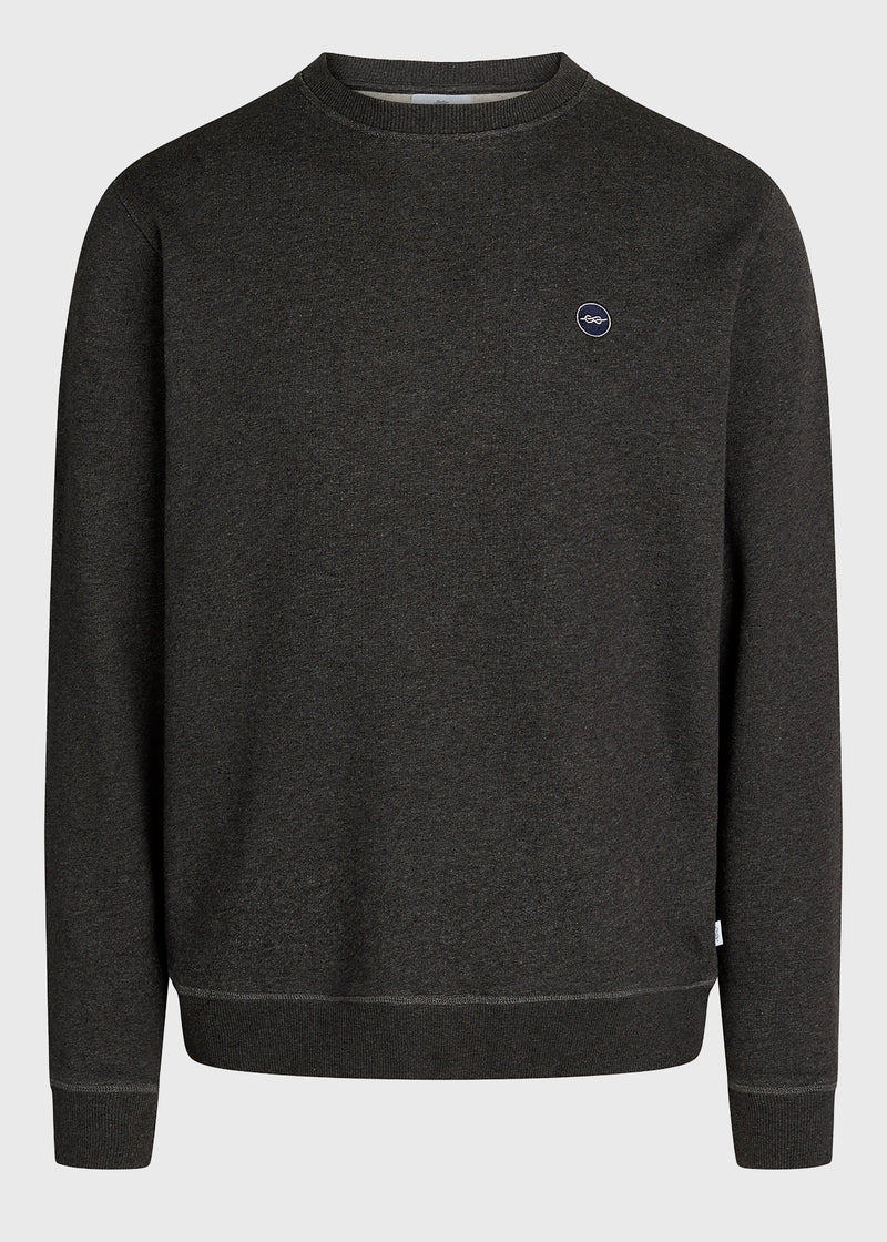 Klitmøller Collective ApS Olaf crew Sweatshirts Anthracite melange