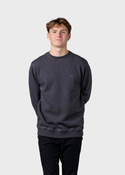 Klitmøller Collective ApS Olaf crew Sweatshirts Anthracite melange