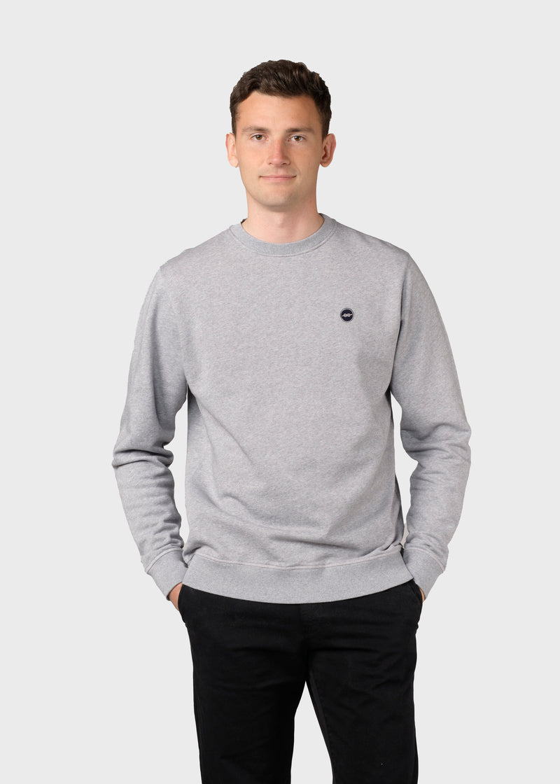 Klitmøller Collective ApS Olaf crew Sweatshirts Grey melange