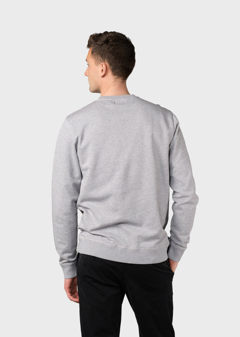 Klitmøller Collective ApS Olaf crew Sweatshirts Grey melange