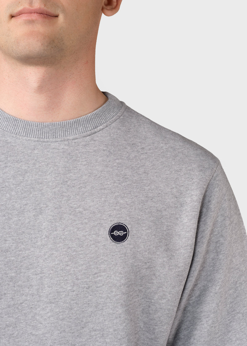 Klitmøller Collective ApS Olaf crew Sweatshirts Grey melange