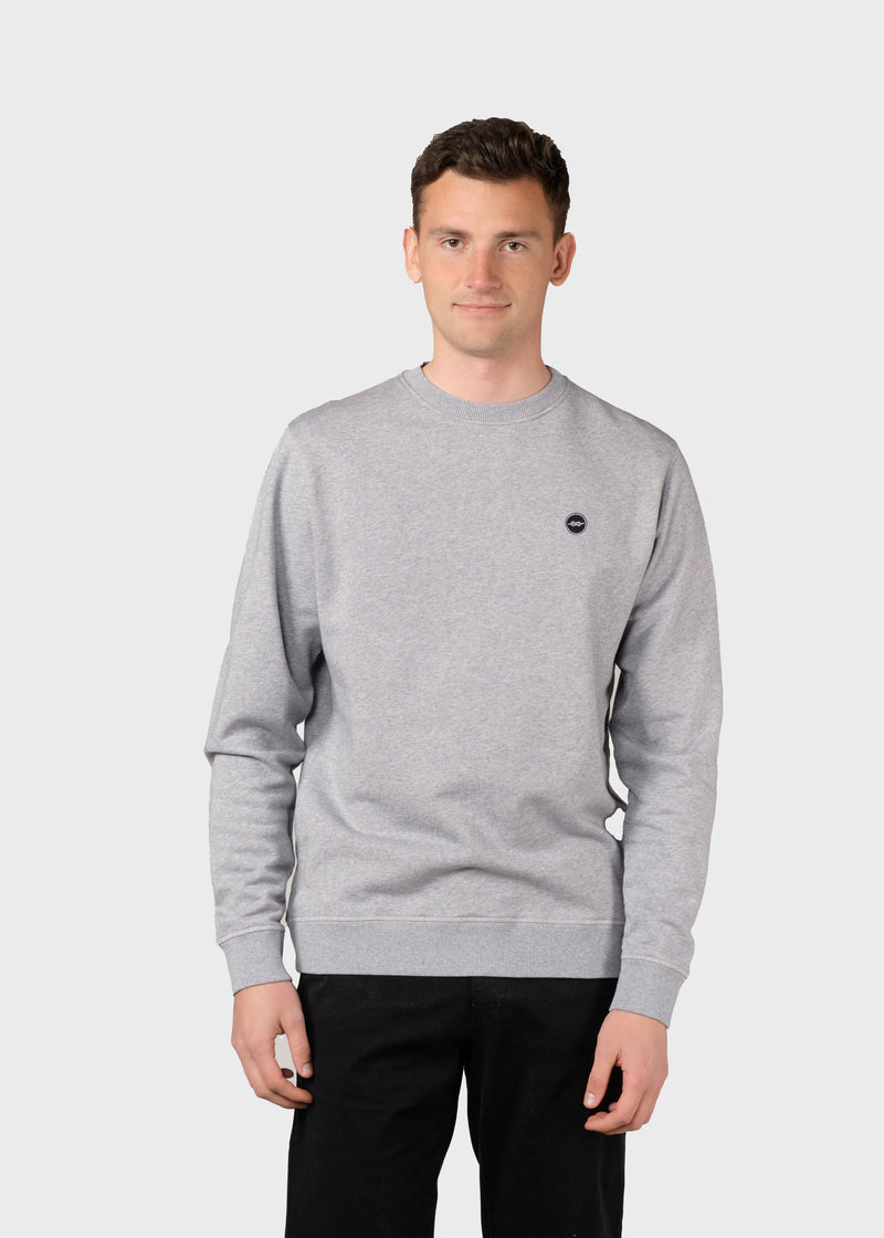 Klitmøller Collective ApS Olaf crew Sweatshirts Grey melange