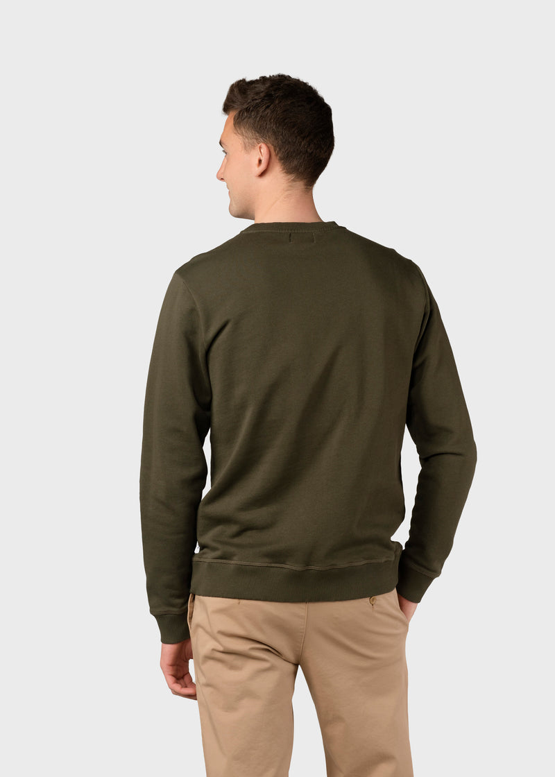 Klitmøller Collective ApS Olaf crew Sweatshirts Olive