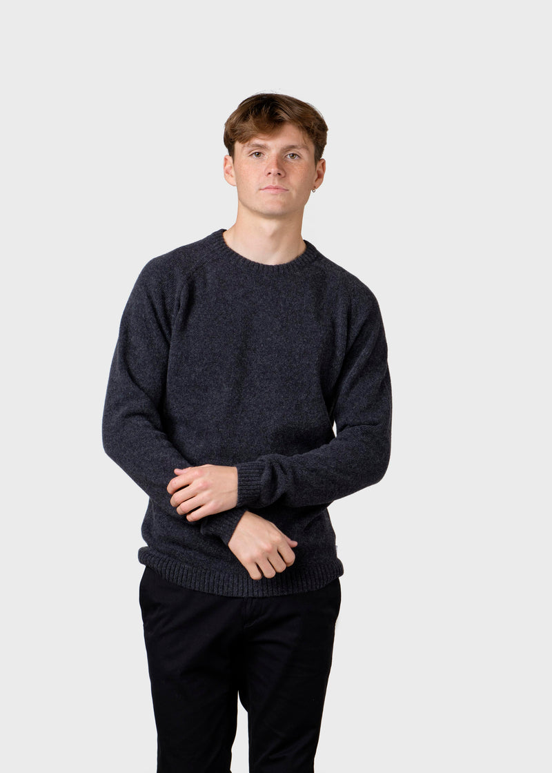 Klitmøller Collective ApS Ole knit Knitted sweaters Anthracite