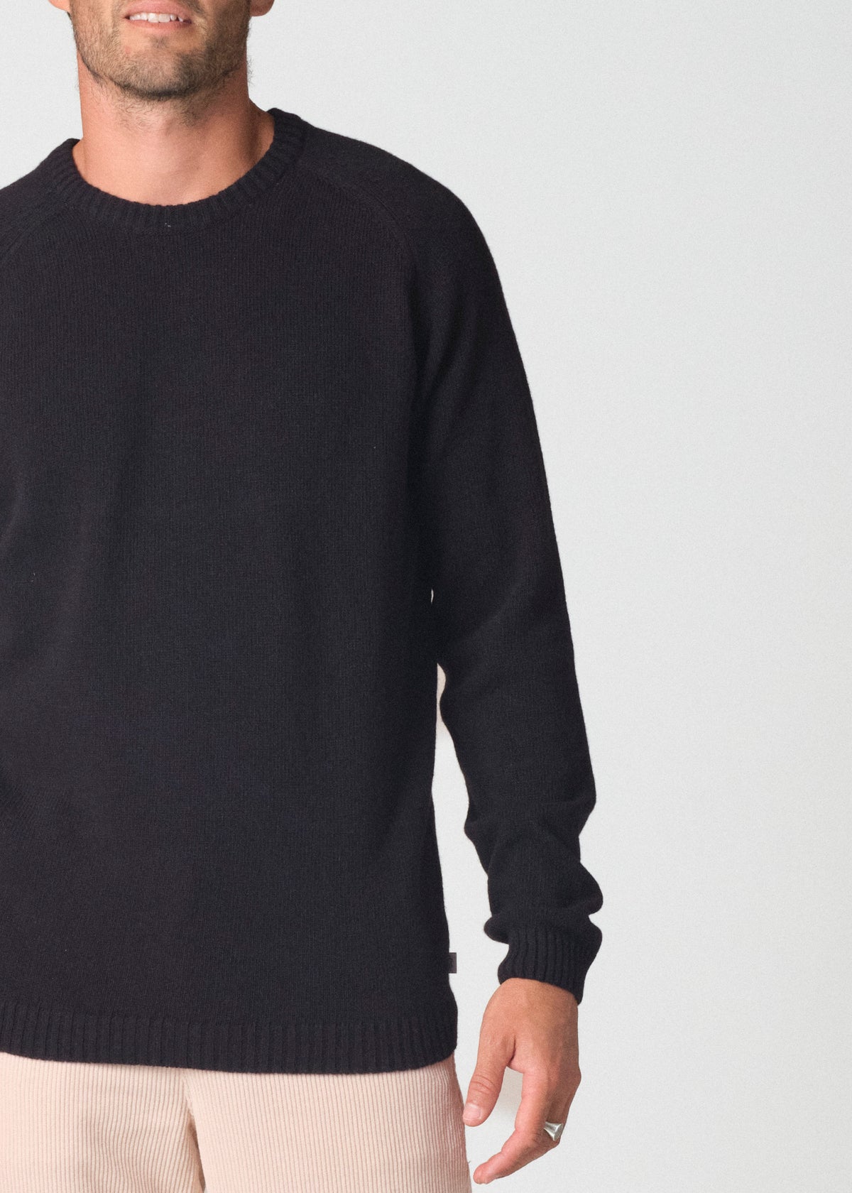 Klitmøller Collective ApS Ole knit Knitted sweaters Black