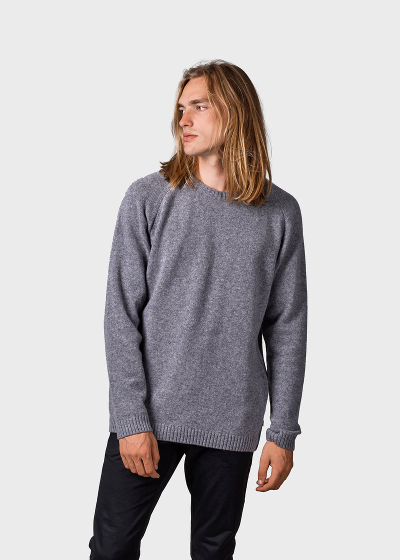 Klitmøller Collective ApS Ole knit Knitted sweaters Light grey