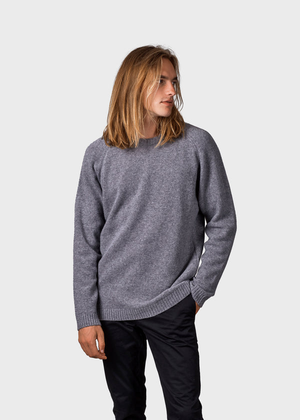 Klitmøller Collective ApS Ole knit Knitted sweaters Light grey