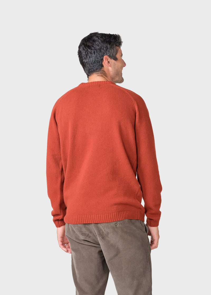 Klitmøller Collective ApS Ole knit Knitted sweaters Rust