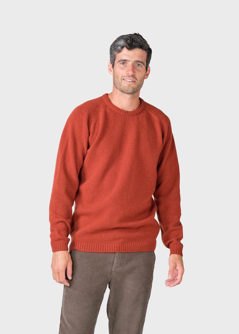Klitmøller Collective ApS Ole knit Knitted sweaters Rust