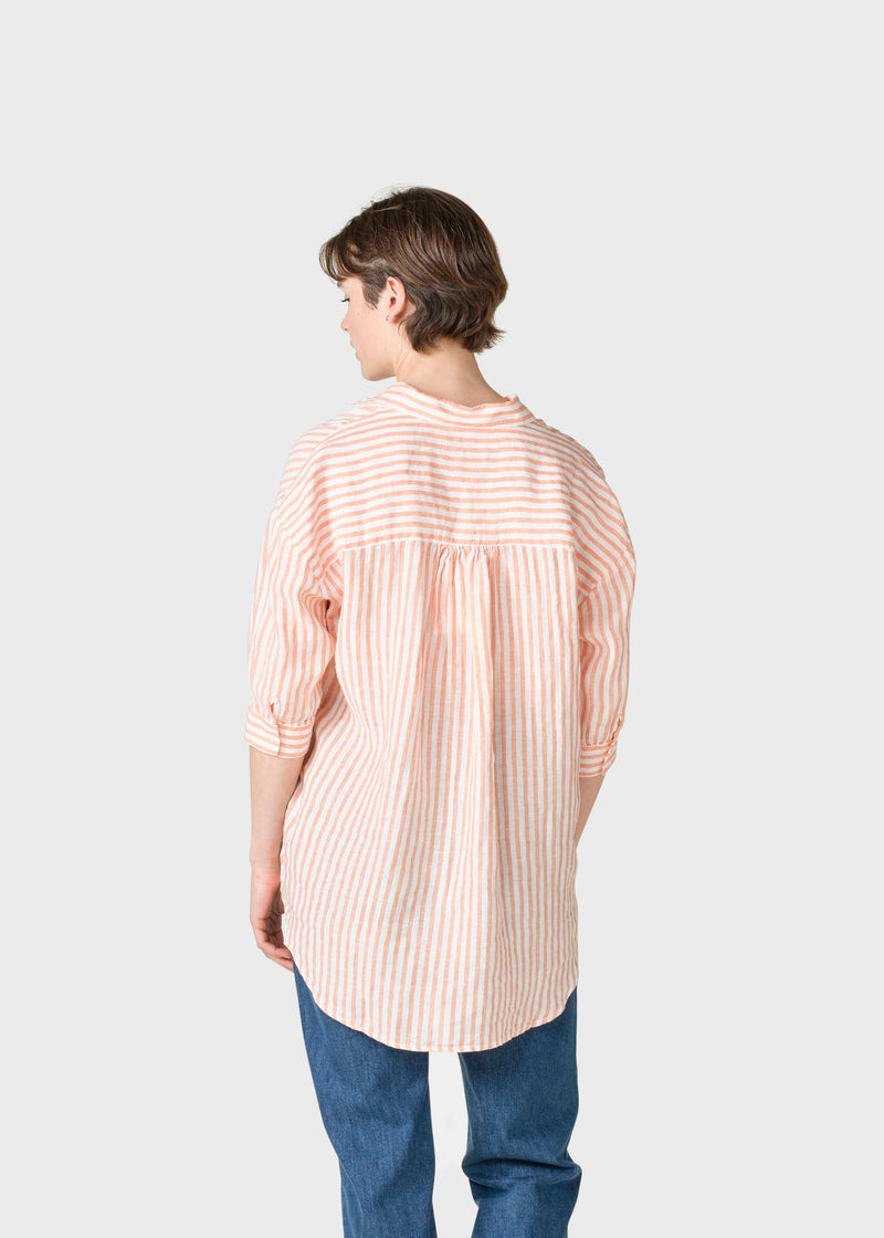 Klitmøller Collective ApS Oline linen shirt Shirts Cream/mandarin