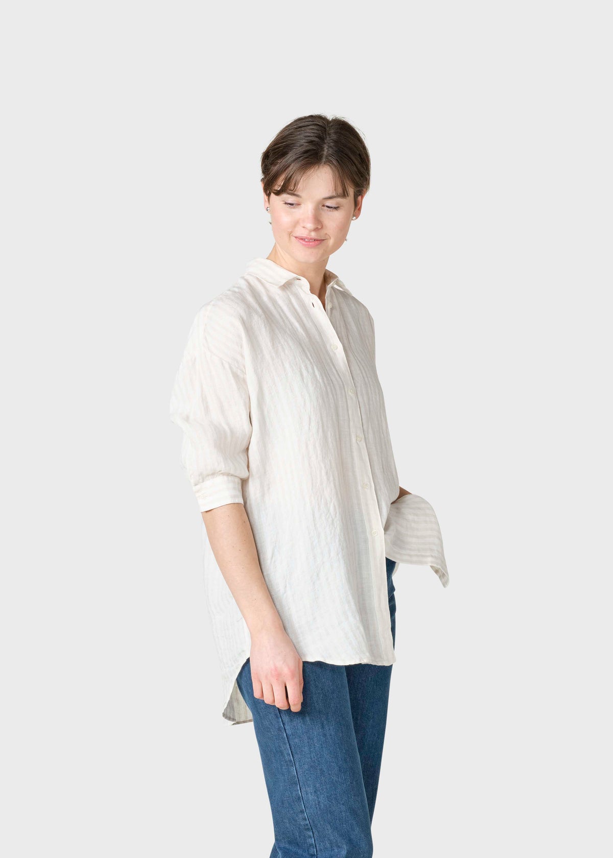 Klitmøller Collective ApS Oline linen shirt Shirts Cream/sand
