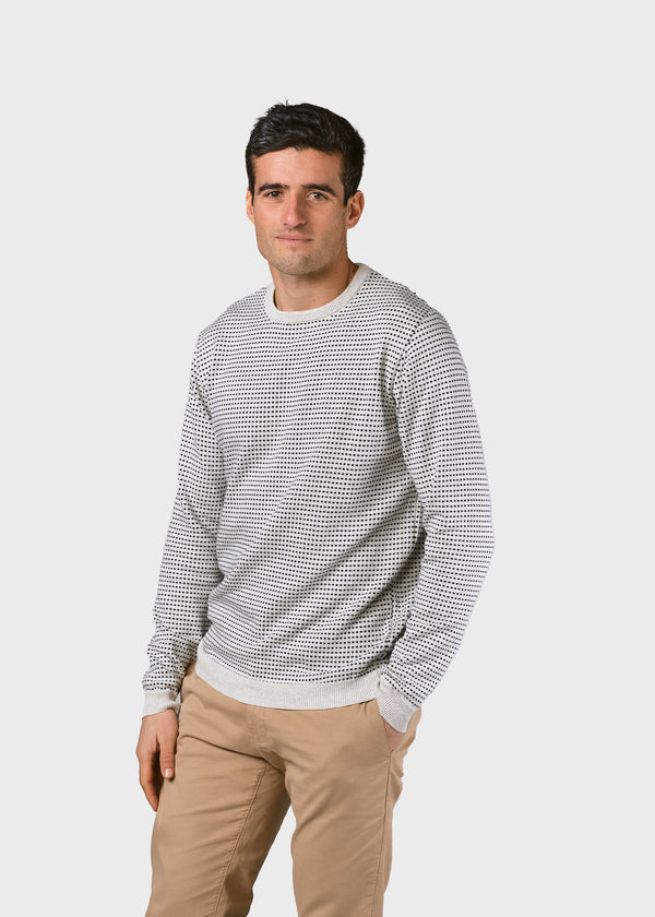 Klitmøller Collective ApS Otto knit Knitted sweaters Cream/navy