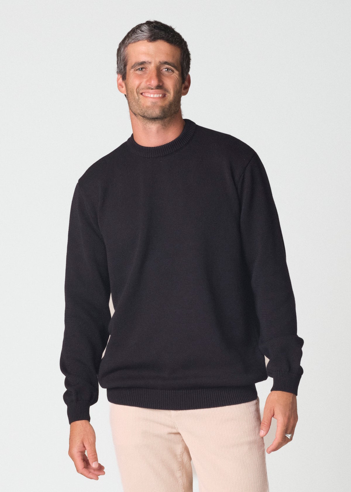 Klitmøller Collective ApS Owen knit Knitted sweaters Black