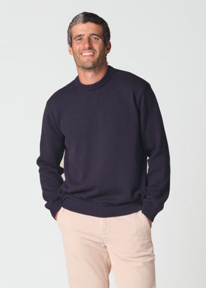 Klitmøller Collective ApS Owen knit Knitted sweaters Navy