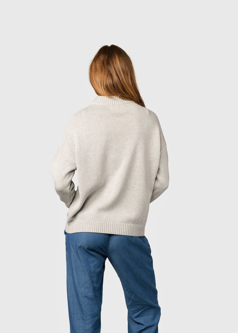 Klitmøller Collective ApS Papaya knit Knitted sweaters Pastel grey