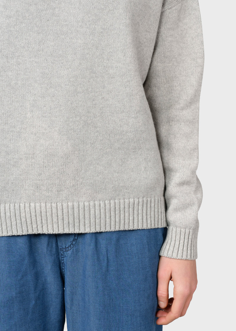 Klitmøller Collective ApS Papaya knit Knitted sweaters Pastel grey
