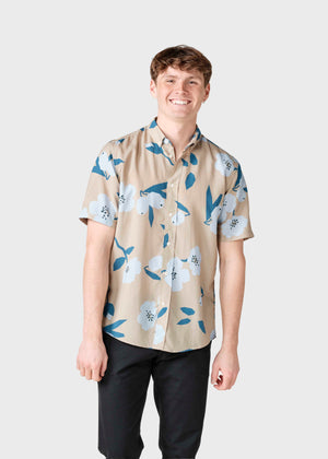 Klitmøller Collective ApS Quentin shirt Shirts Sand/light blue flowers