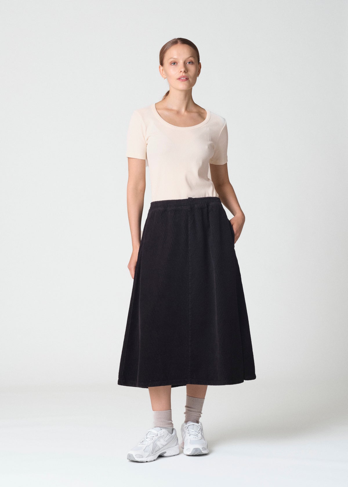 Klitmøller Collective ApS Ramona cord skirt Skirts Black