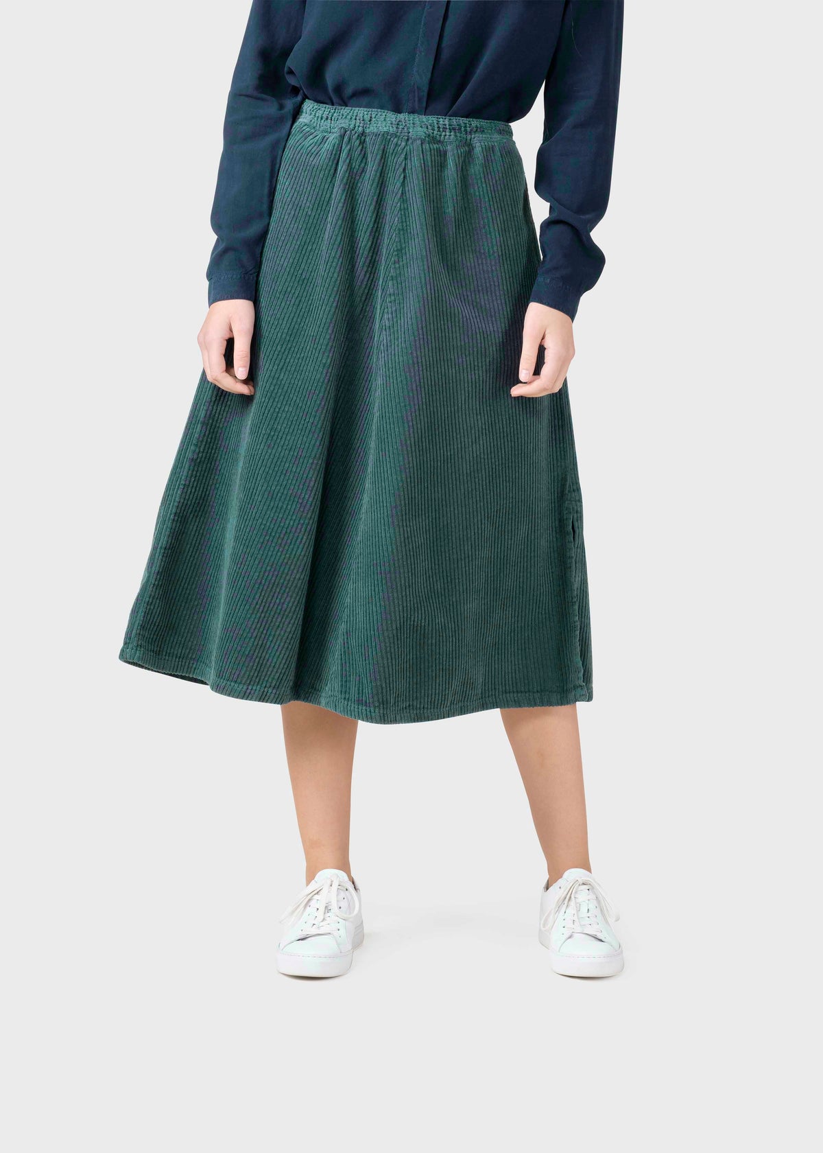 Klitmøller Collective ApS Ramona cord skirt Skirts Moss Green