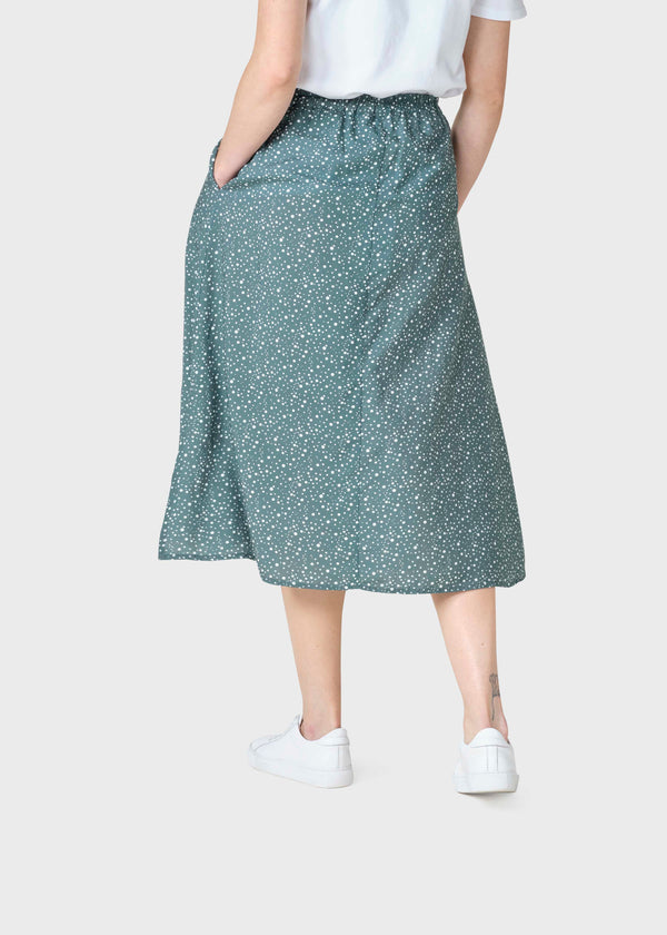 Klitmøller Collective ApS Ramona print skirt Skirts Moss green/white dots